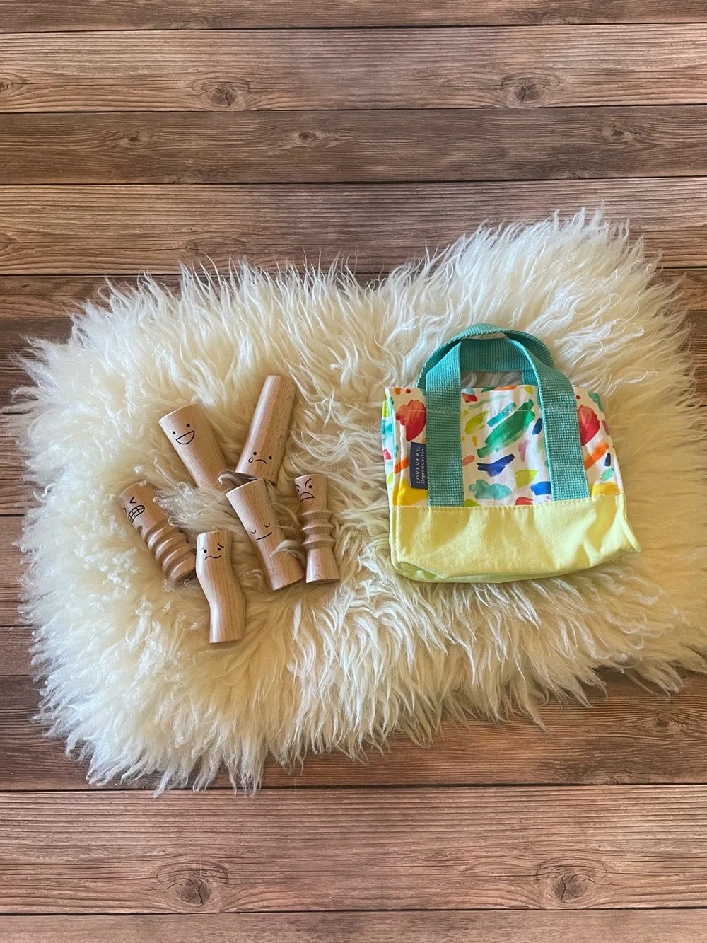 Lovevery Emotion Dolls & mini cotton tote ~ 37 to 39 months